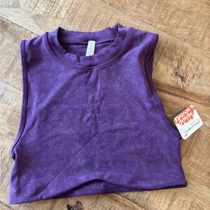 Free people go to smooth cropped muscle tank